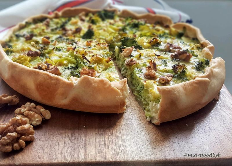 Broccoli and Stilton Quiche