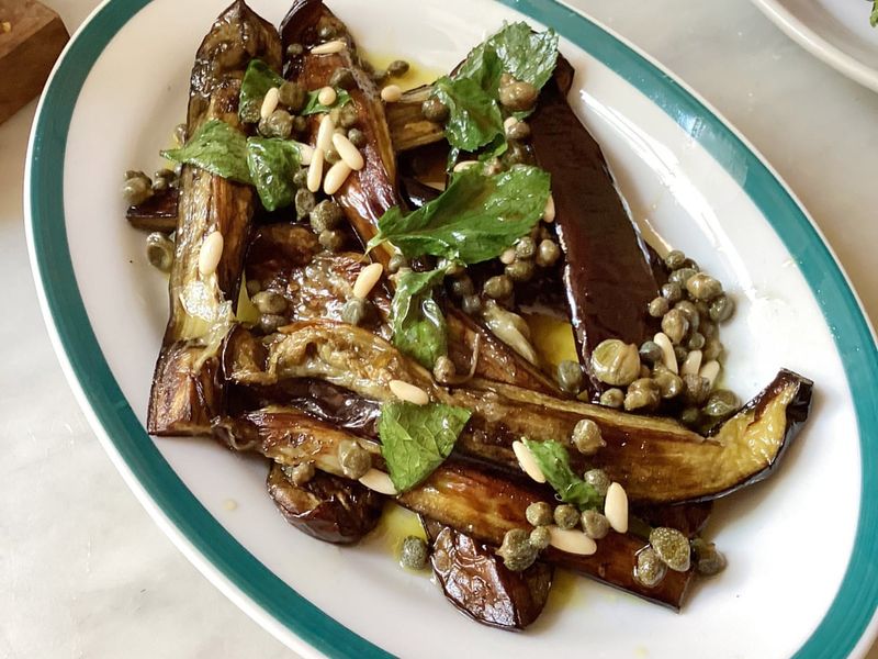 Sweet and Sour Aubergine Agrodolce