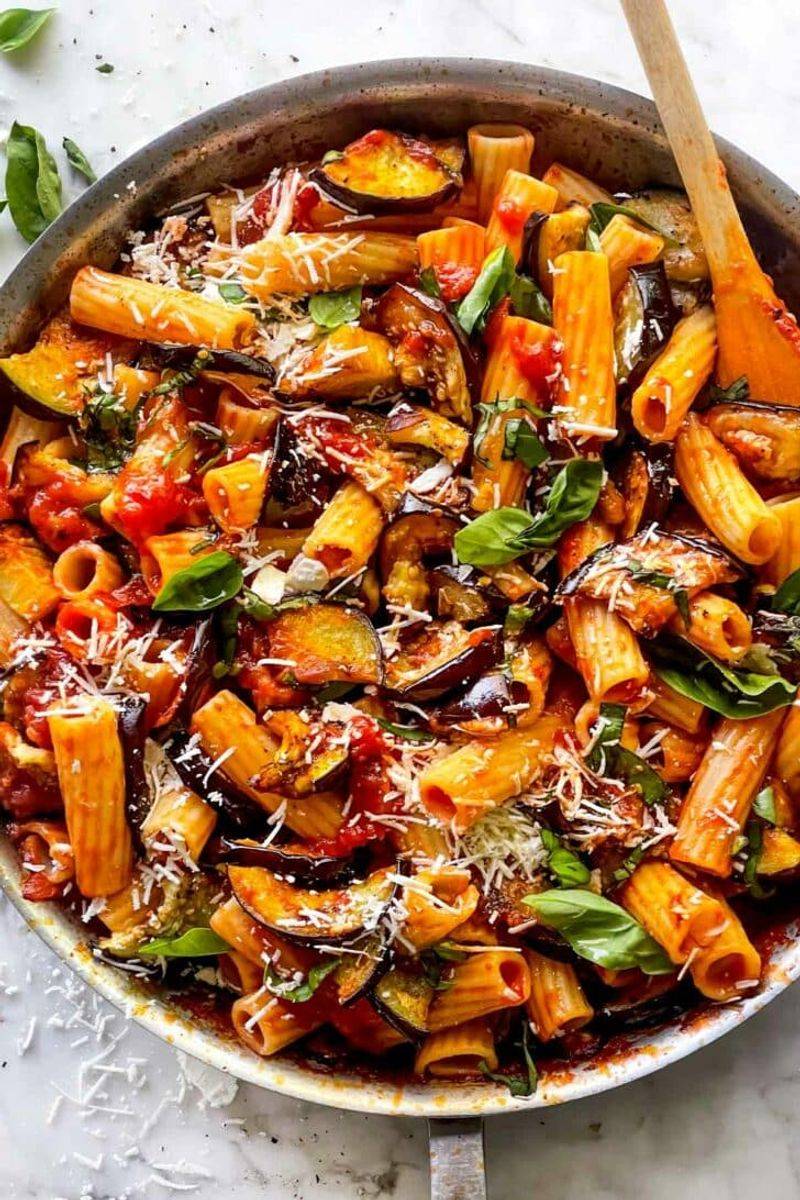 Roasted Aubergine Pasta
