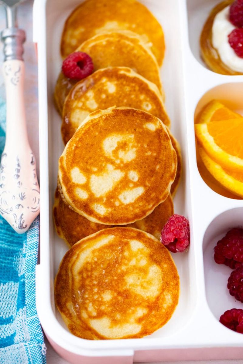 Mini Pancakes with Jam