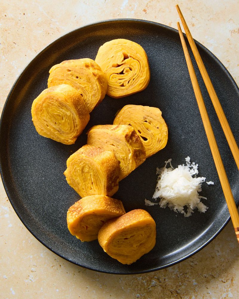Japanese Tamagoyaki (Sweet Rolled Egg)