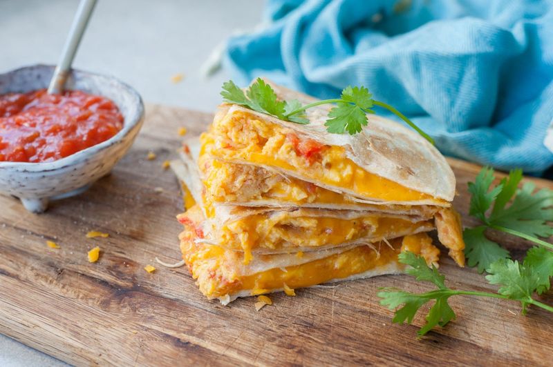 Cheesy Breakfast Quesadilla