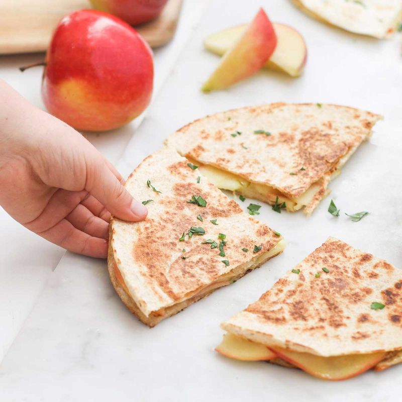 Cheese and Apple Quesadillas