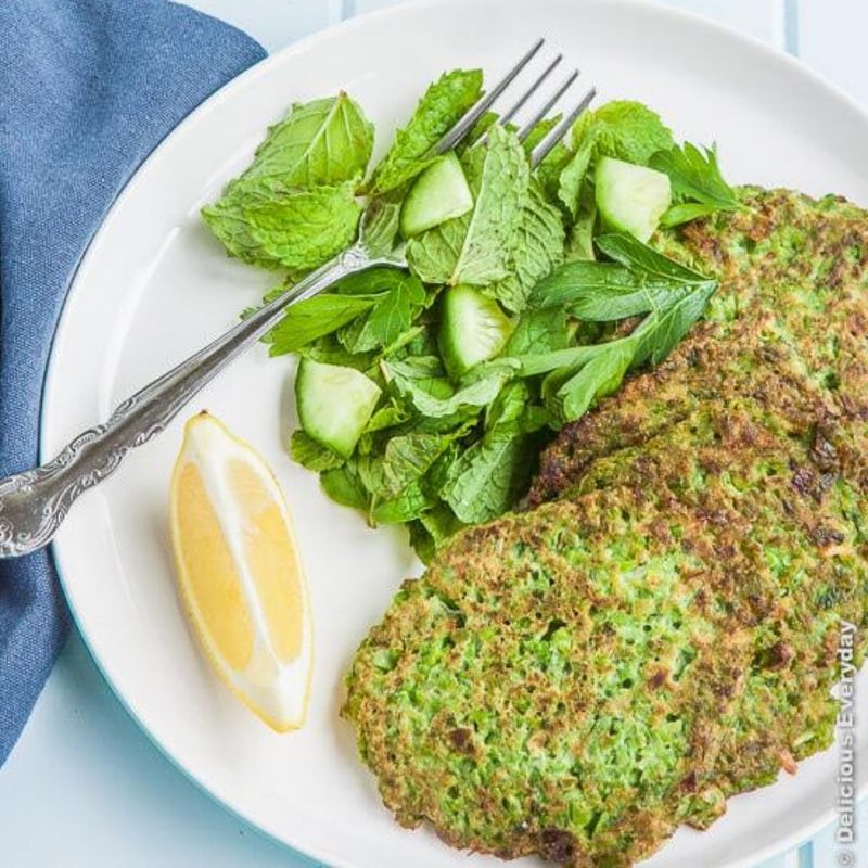Pea and Mint Pancakes