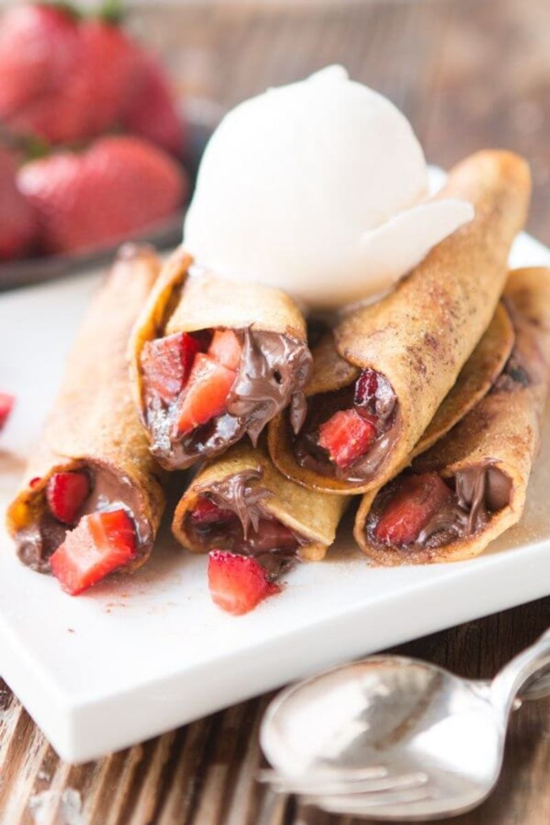 Nutella and Strawberry Wrap