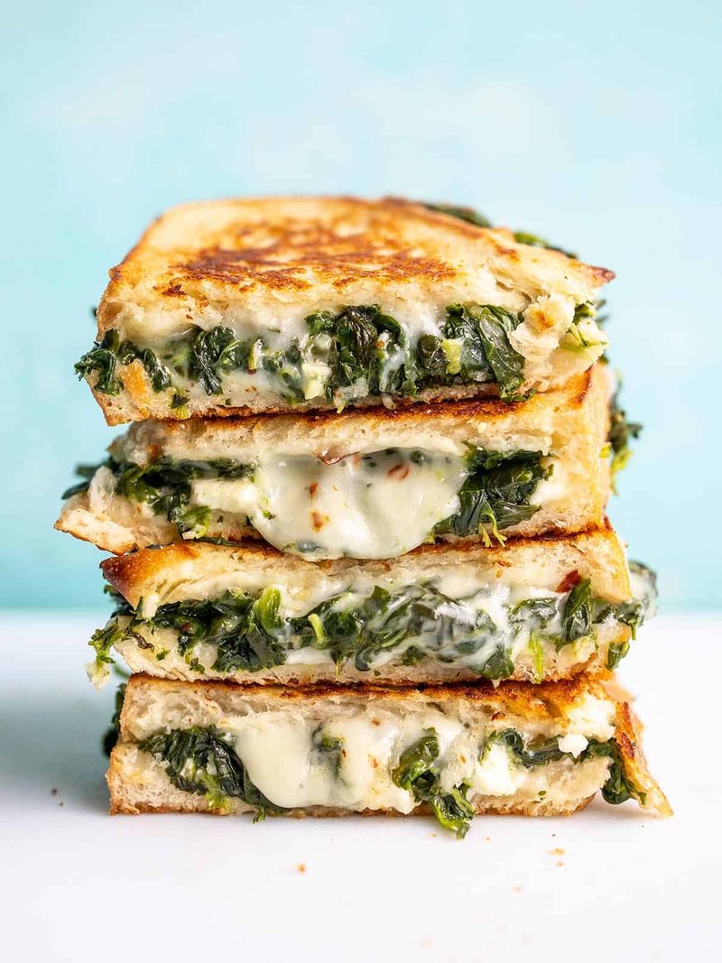 Spinach and Feta Toastie