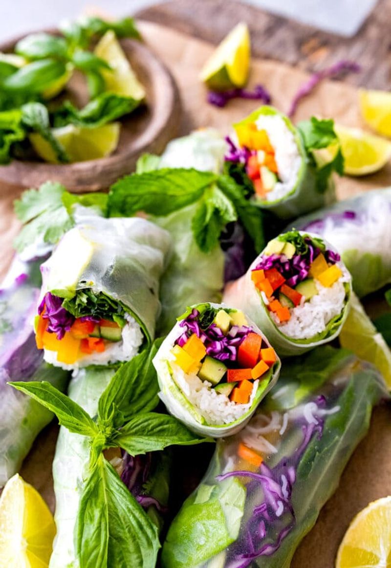 Peanut Noodle and Veggie Wrap