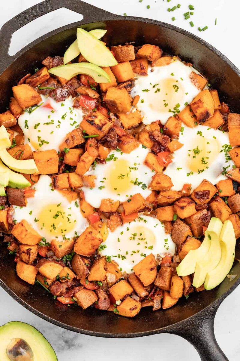 Bacon and Sweet Potato Hash