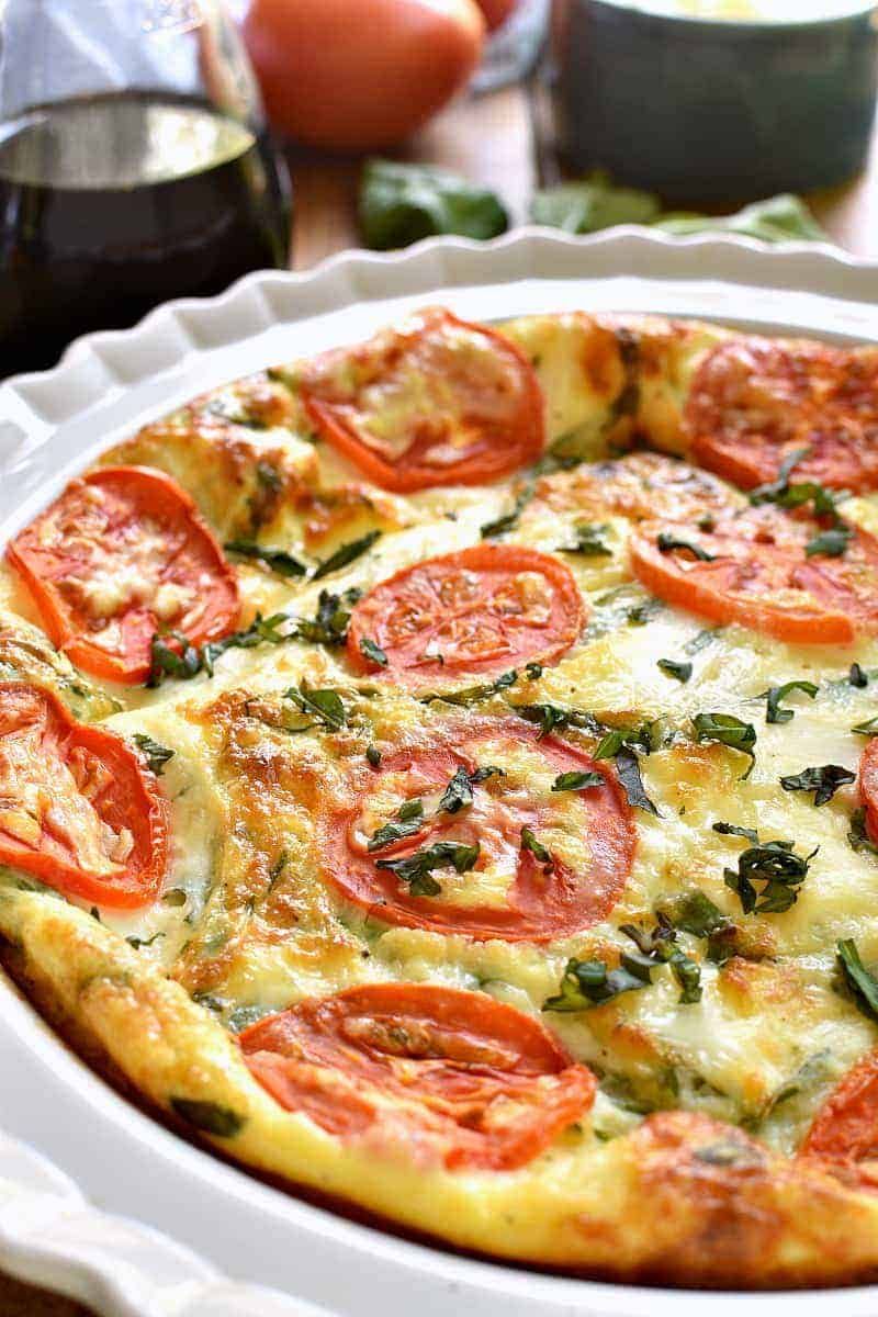 Tomato and Mozzarella Quiche