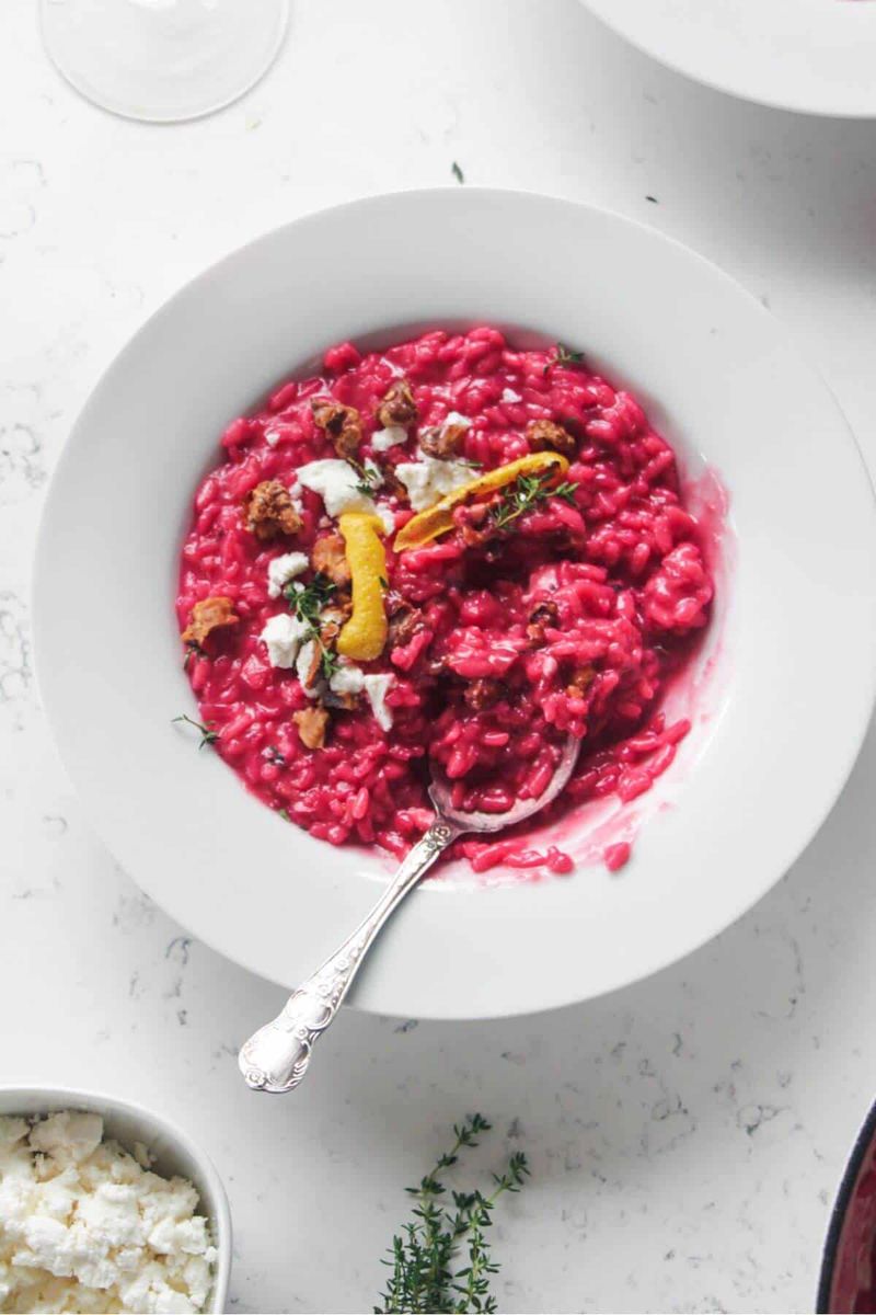 Beet and Ricotta Risotto