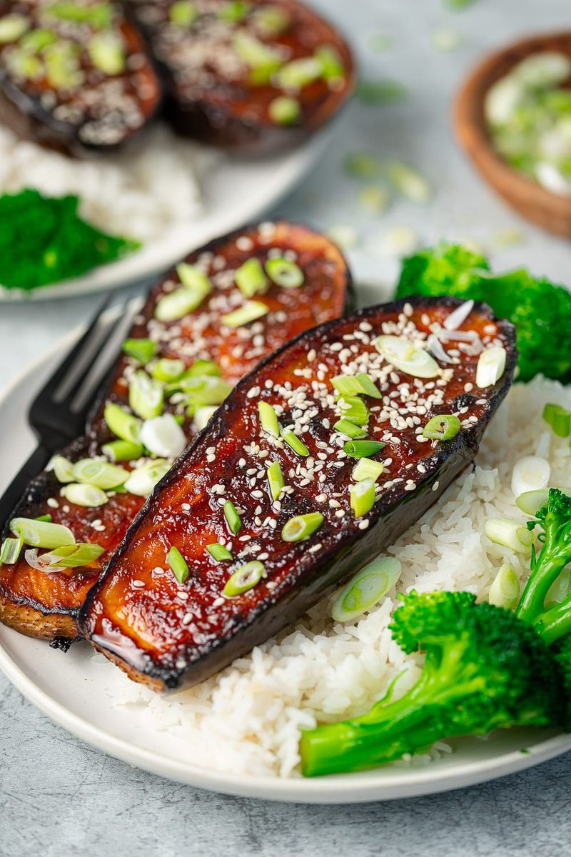 Miso-Glazed Aubergine