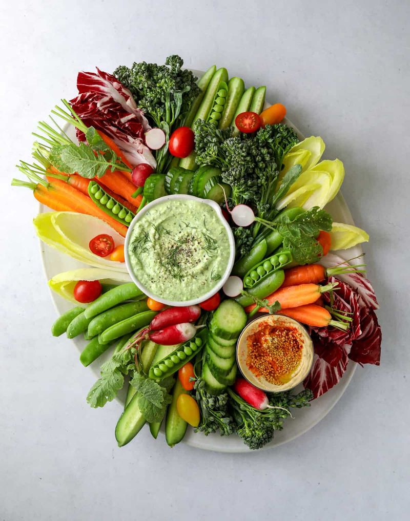 Vegetable Crudites with Hummus
