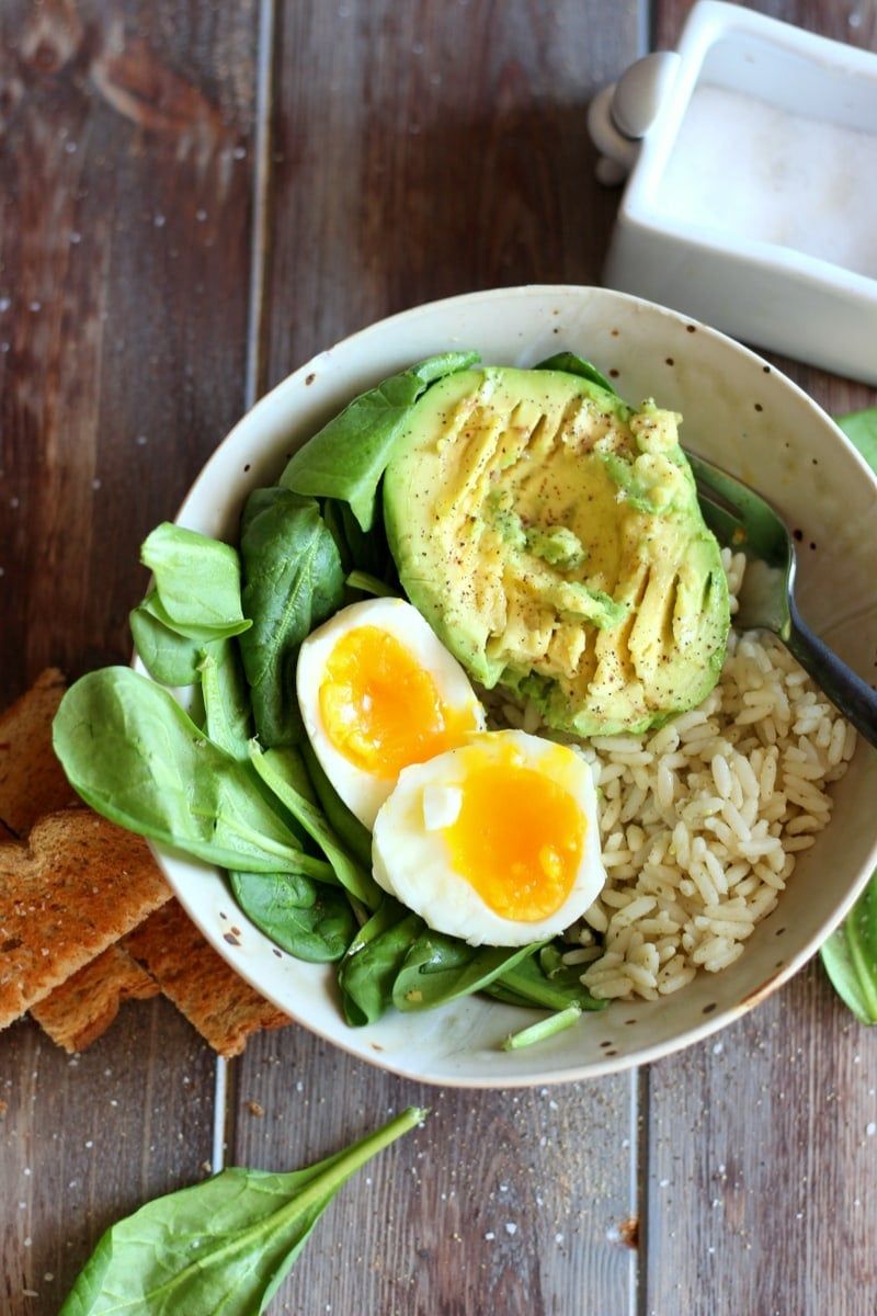 Avocado and Egg Rice Bowl
