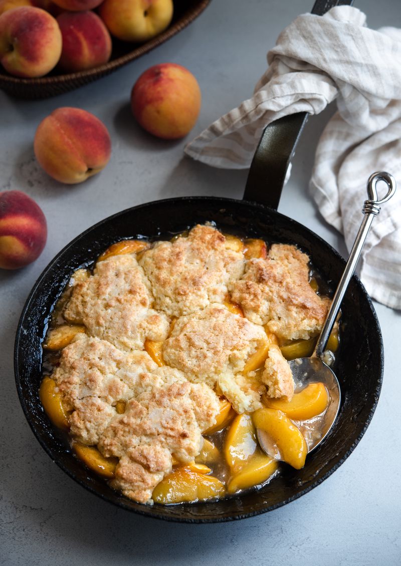Warm Peach Cobbler