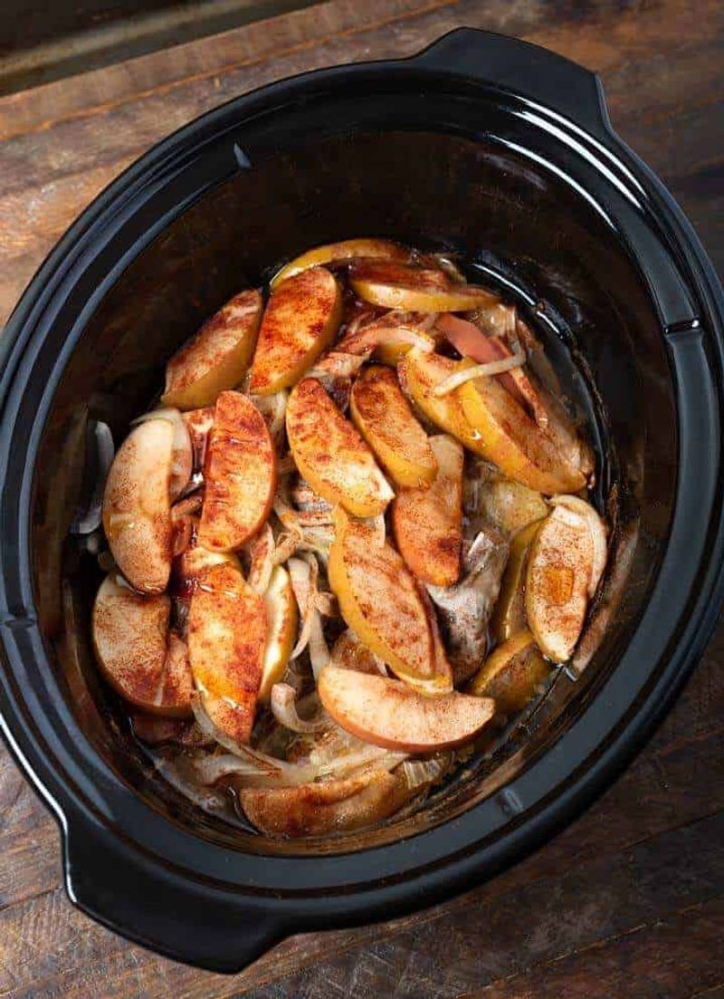 Slow Cooker Apple Cider Pork Chops