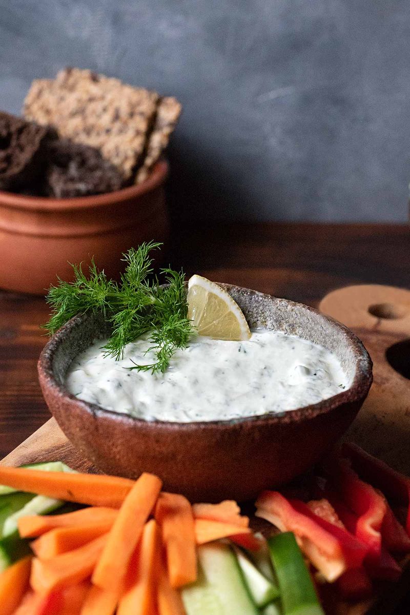 Carrot Sticks with Tzatziki