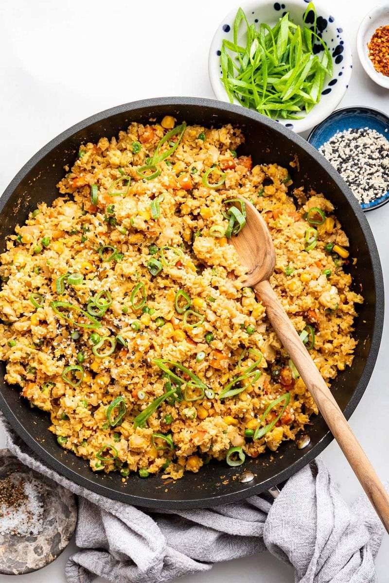 Cauliflower Fried Rice with Edamame