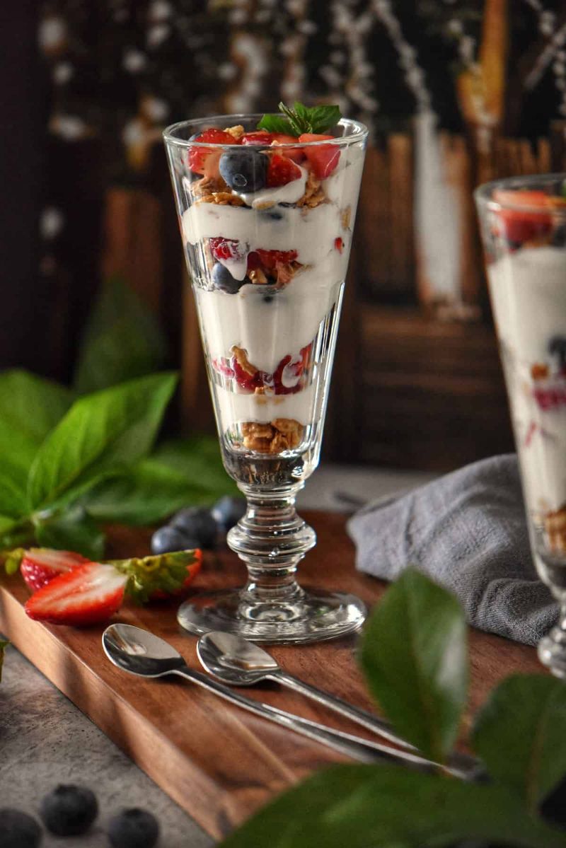 Canned Fruit Cocktail Parfait