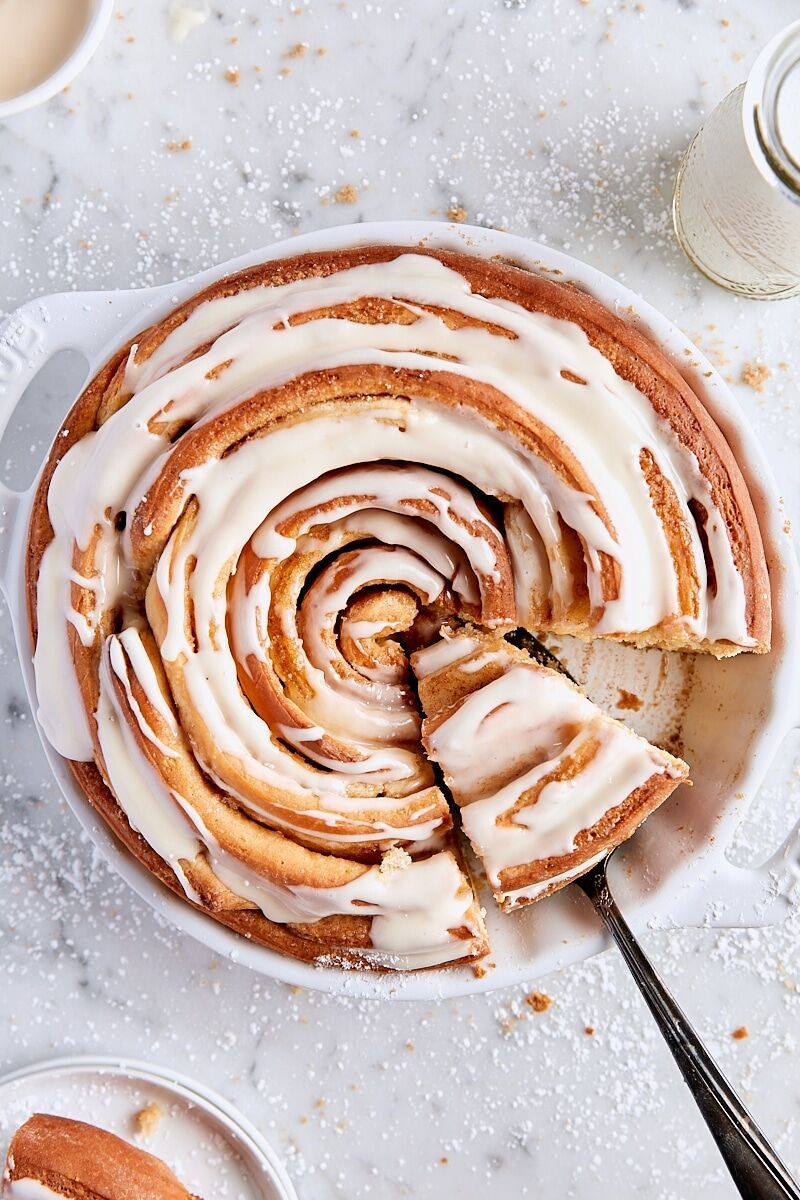 Giant Iced Cinnamon Roll