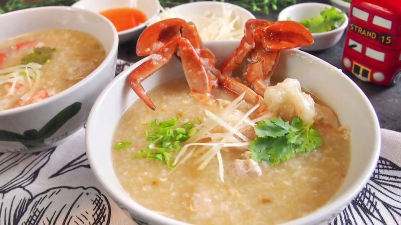 Horseshoe Crab Roe with Rice Congee