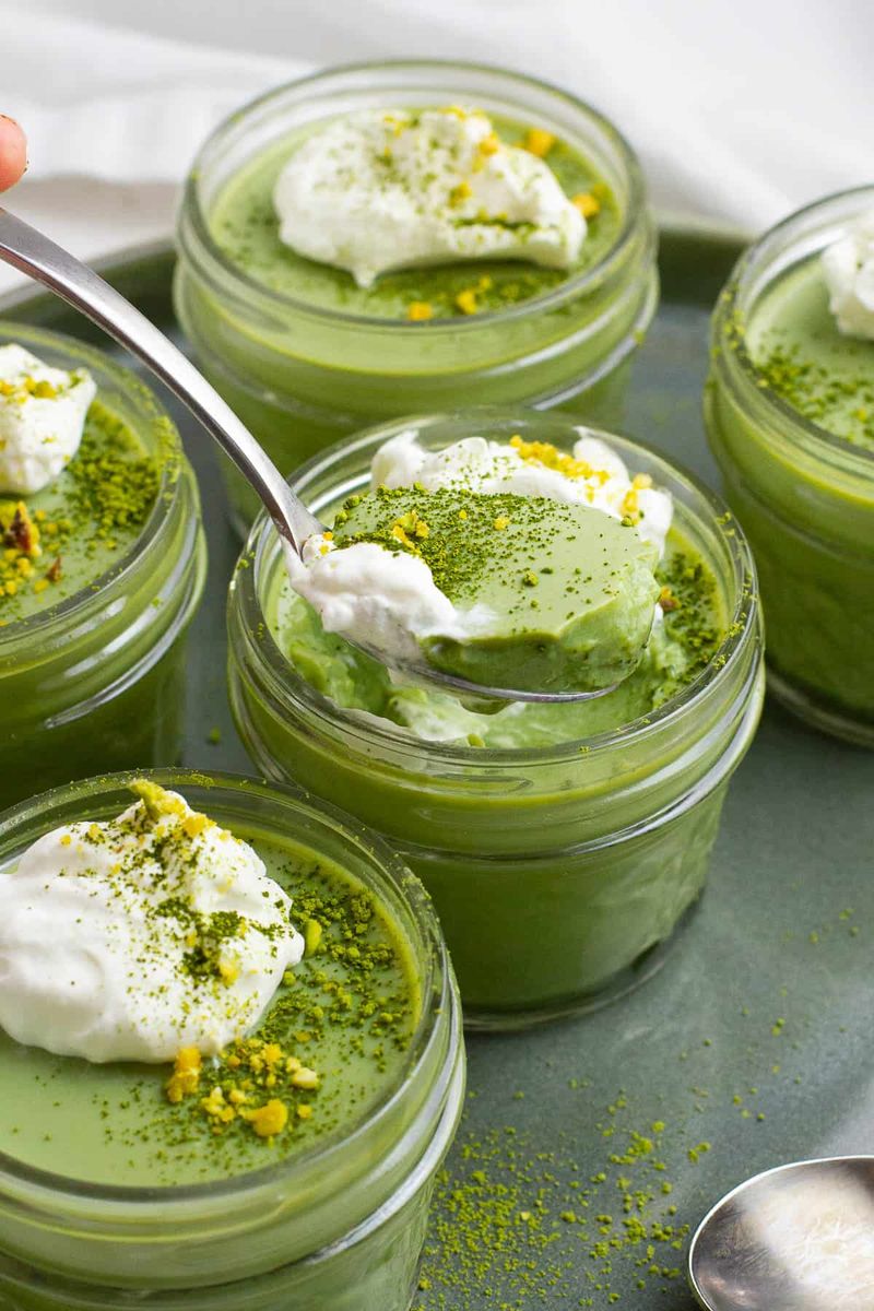 Matcha Green Tea Pudding