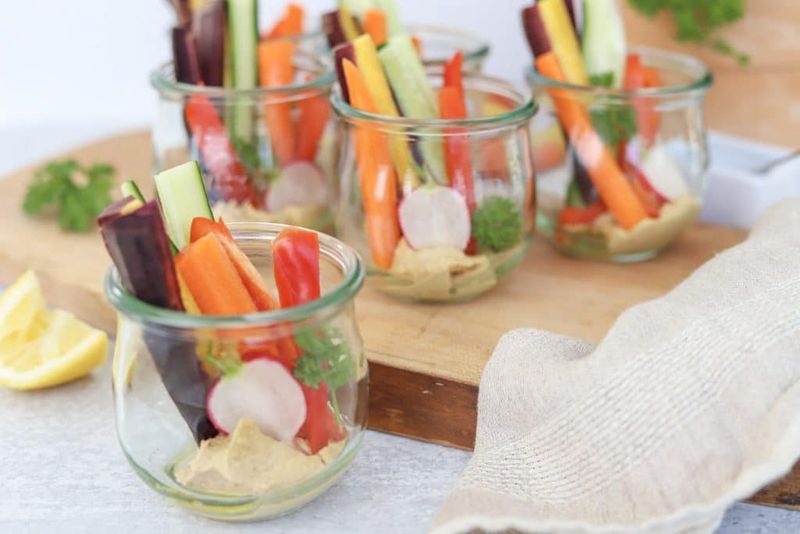 Hummus and Veggie Cups