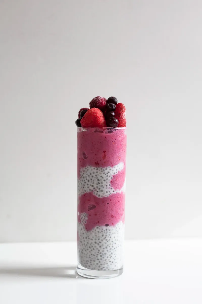 Mixed Berry Chia Pudding Hybrid Bowl
