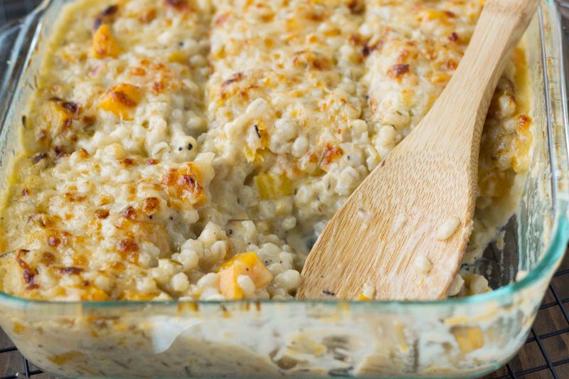 Baked Barley Mac and Cheese