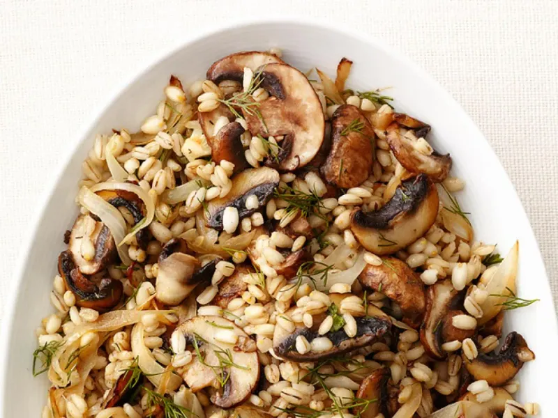 Barley Pilaf With Caramelized Onions and Herbs