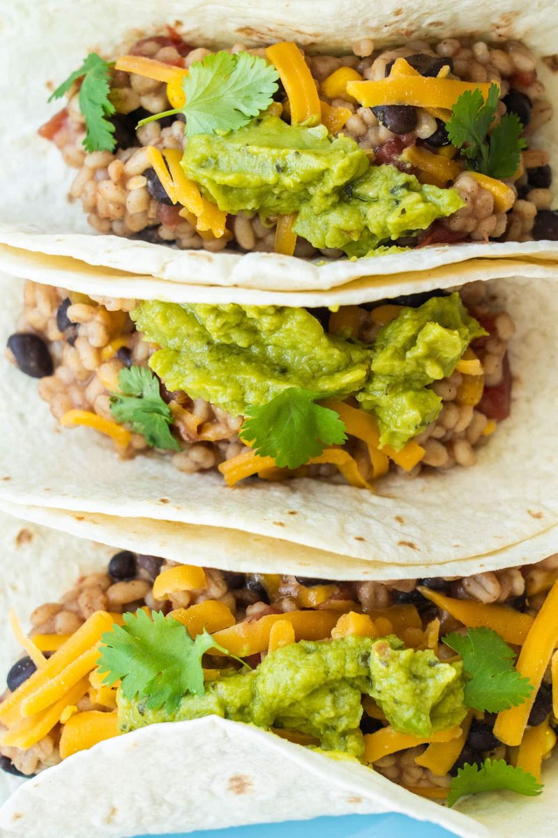 Barley and Black Bean Tacos