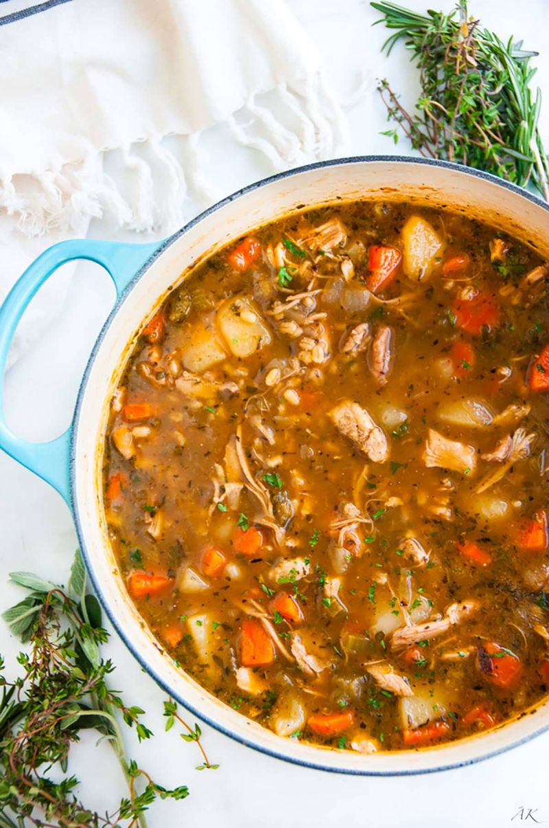 One-Pot Chicken and Barley Casserole