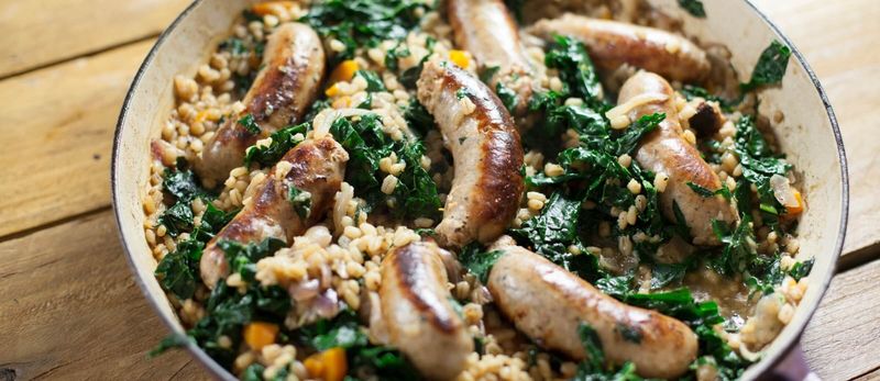 Slow Cooker Barley and Sausage Stew