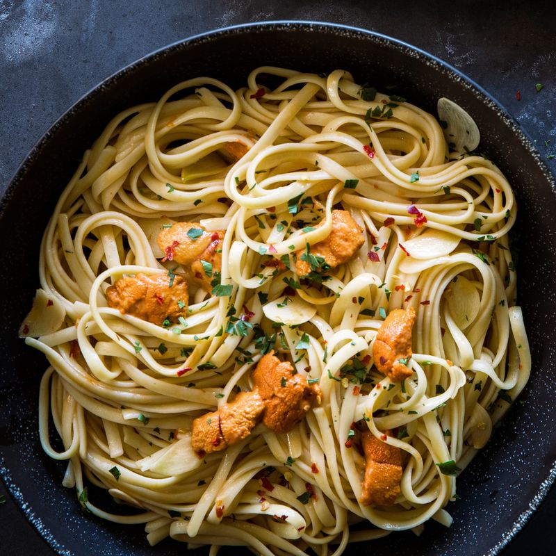 Sea Urchin Pasta with Brown Butter