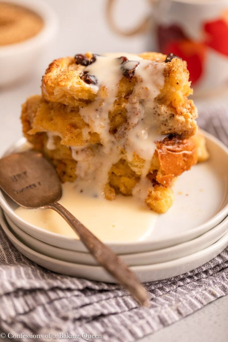 Bread and Butter Pudding with Custard