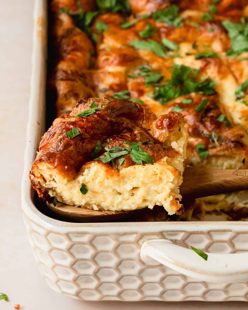 Savory Bread Pudding With Cheese and Herbs