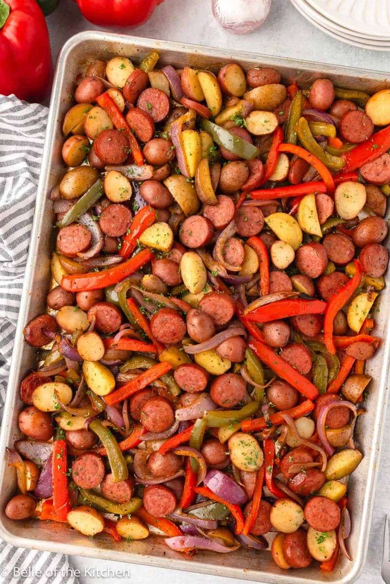 One-Pan Roasted Sausage and Potatoes