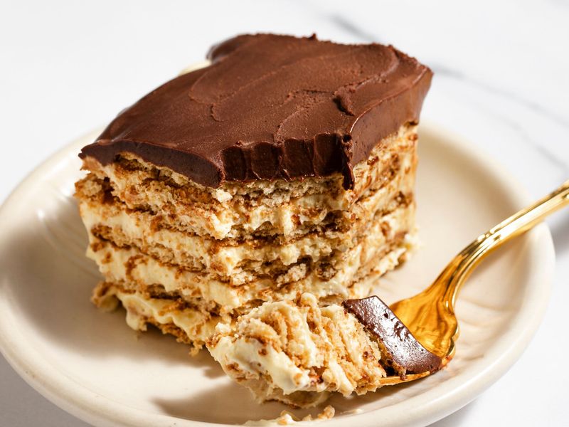 Biscuit Eclair Stack