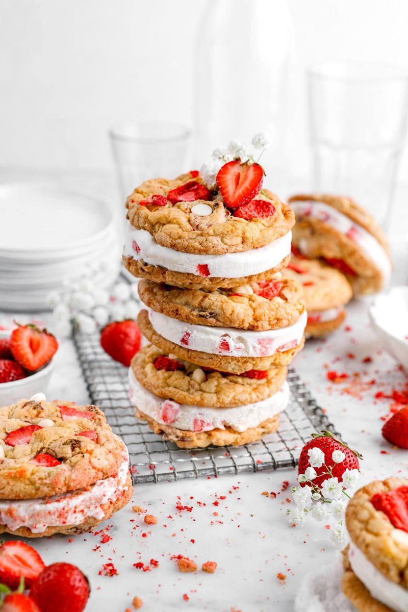 Biscuit Ice Cream Sandwiches