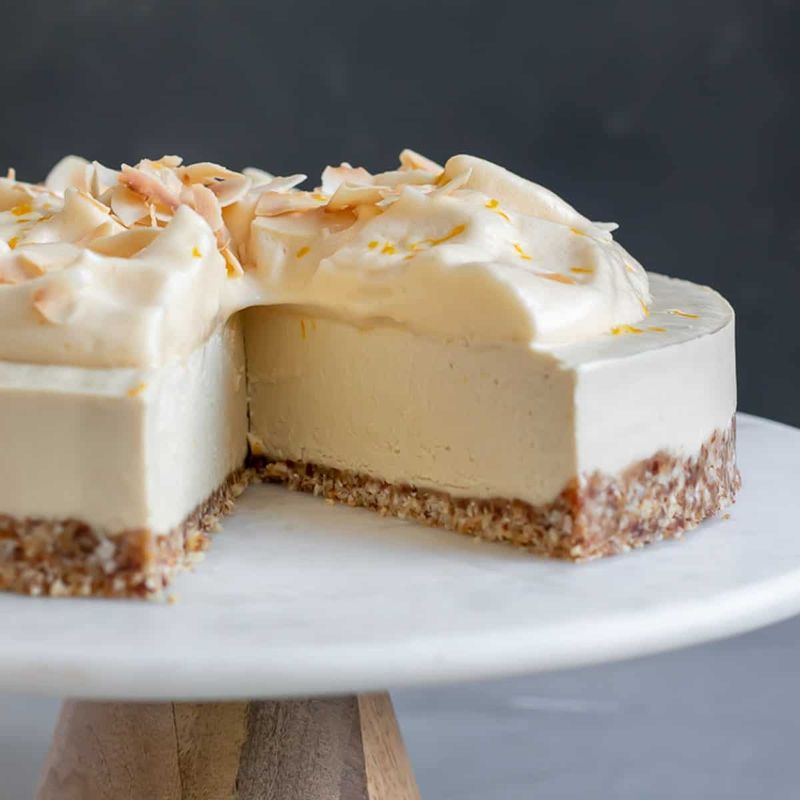 Lemon Tofu Cheesecake Pudding