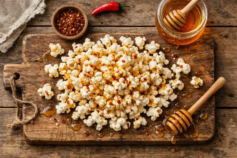Hot Honey Popcorn Drizzle