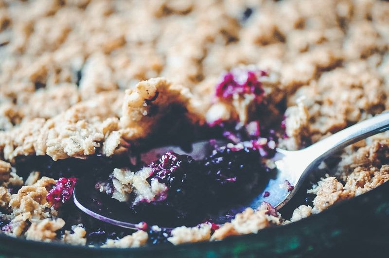 Vegan Blackberry Crumble With Coconut Oil Topping