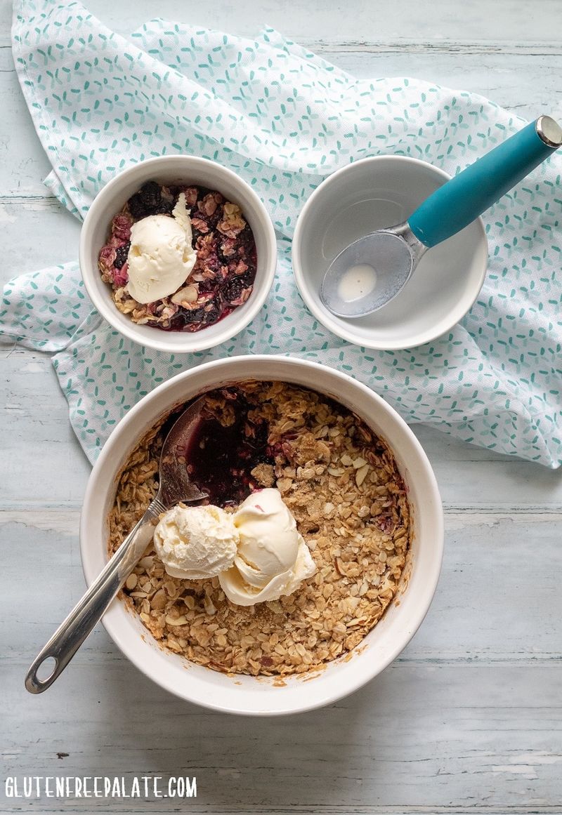 Gluten-Free Blackberry Crumble With Rice Flour