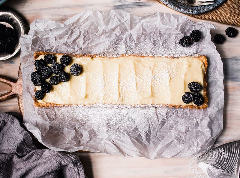 Blackberry Custard Tart