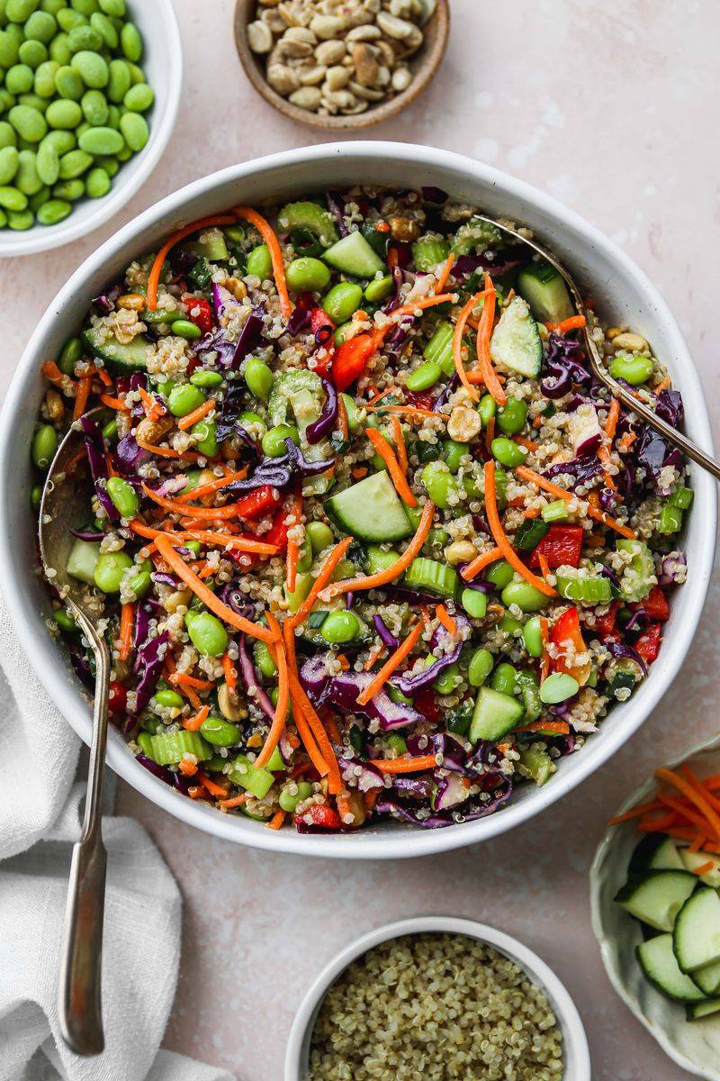 Edamame and Tofu Couscous Bowl