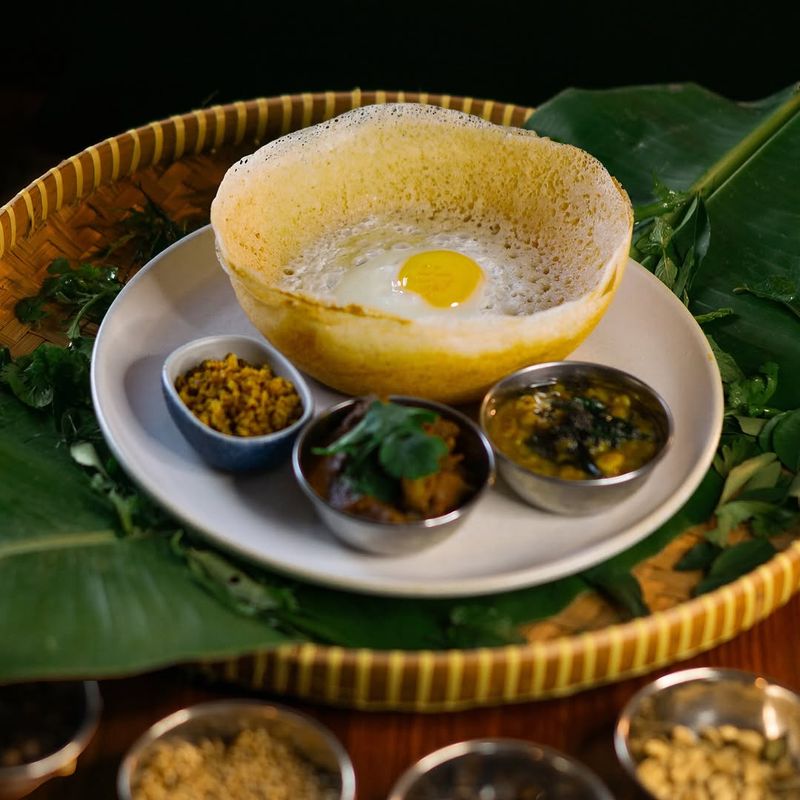Hoppers (Sri Lanka) - Rice Flour Bowl Pancake