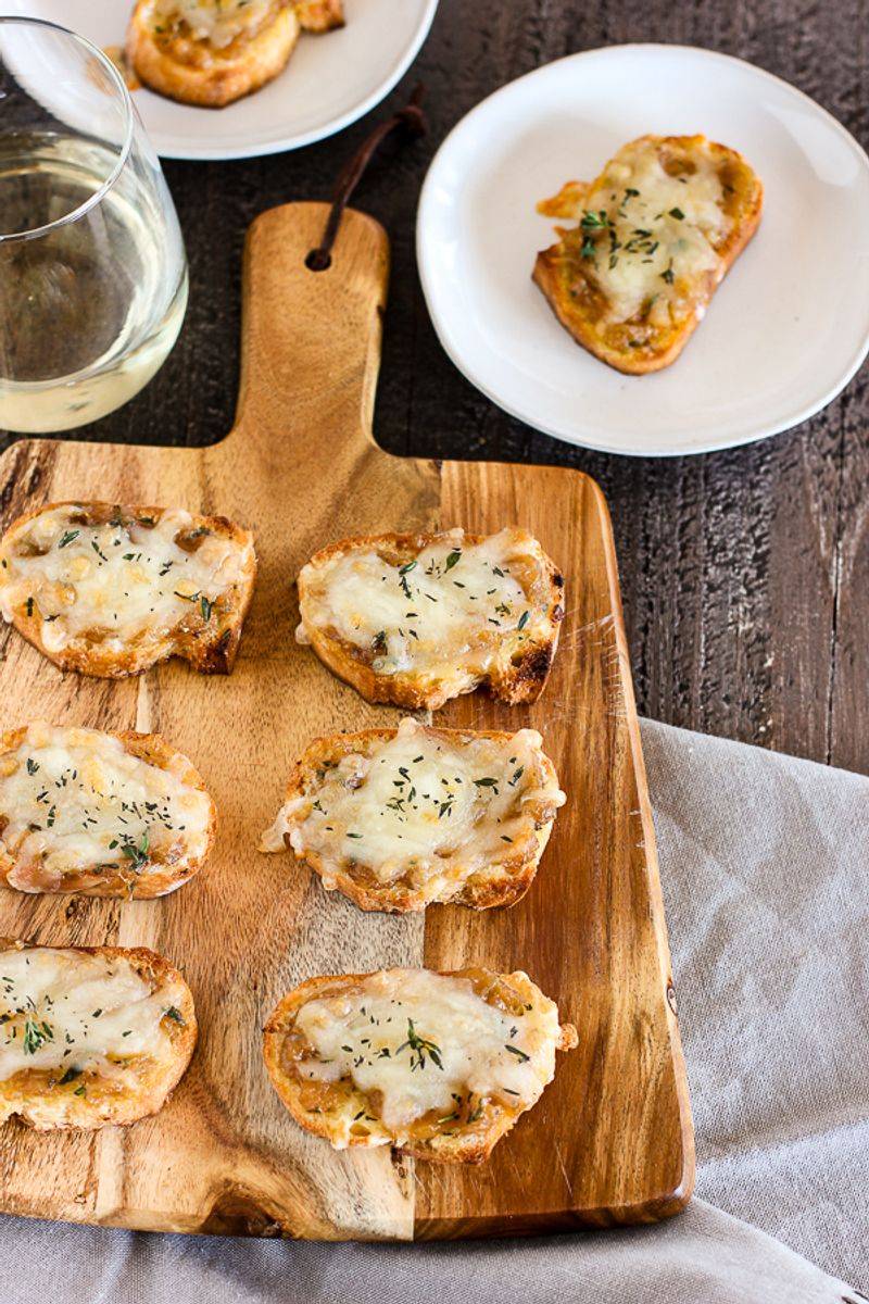 Swiss Cheese Toast Bites