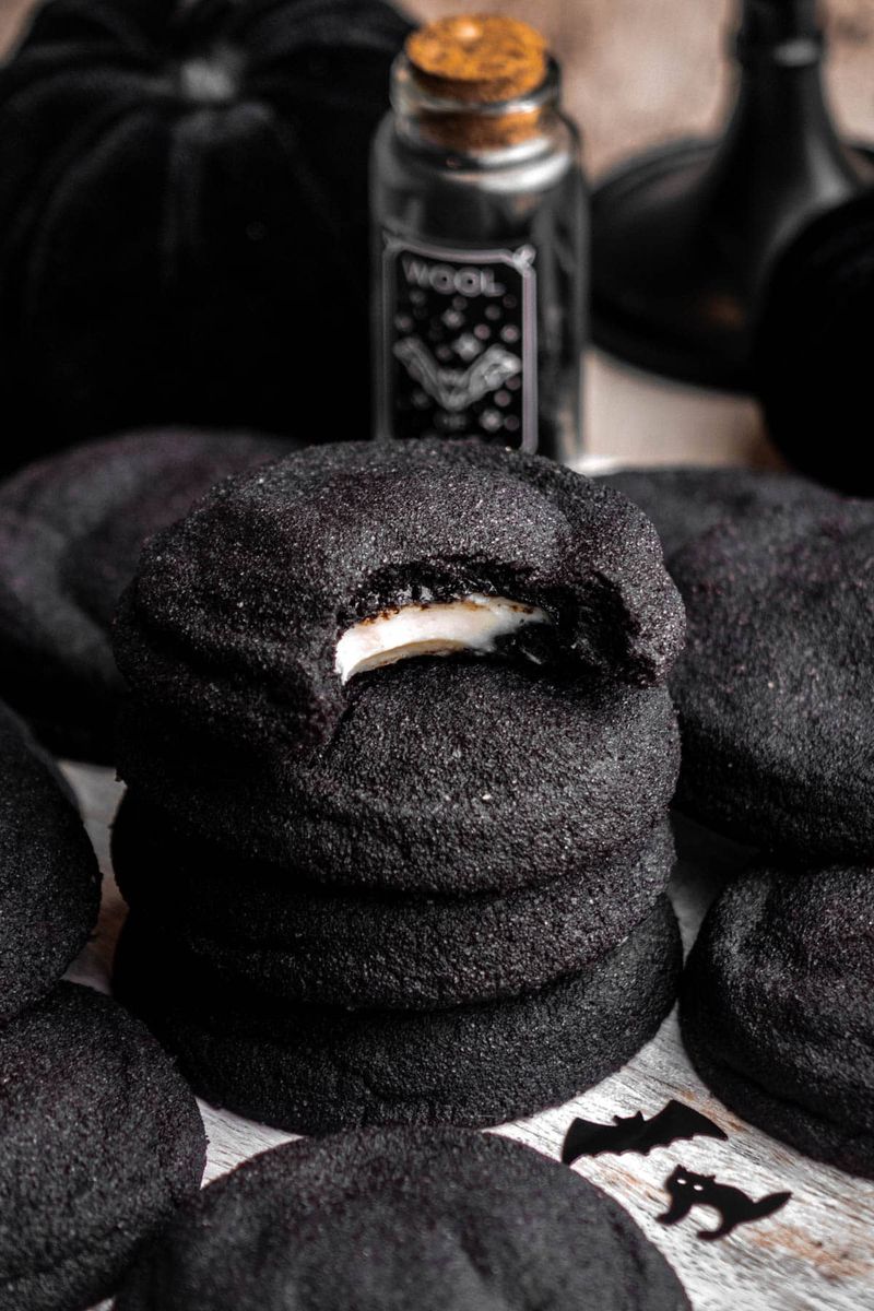 Charcoal and Vanilla Biscuit
