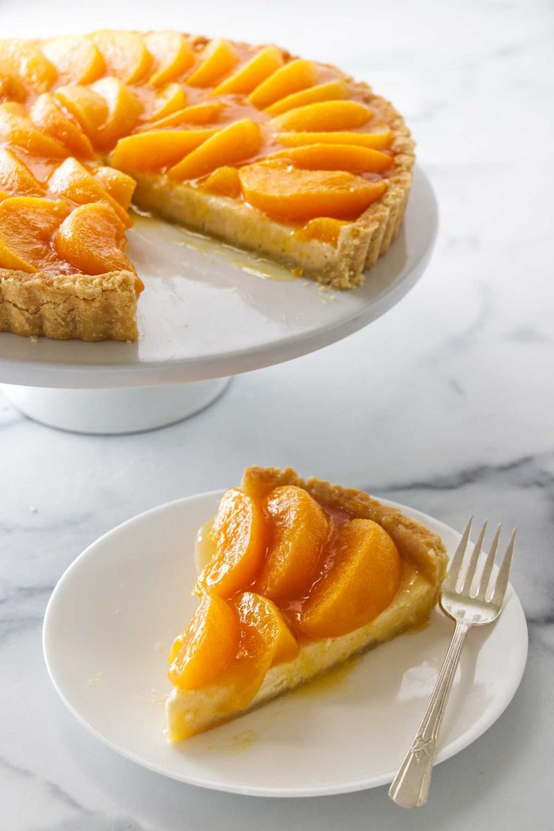 Peach and Cream Tart