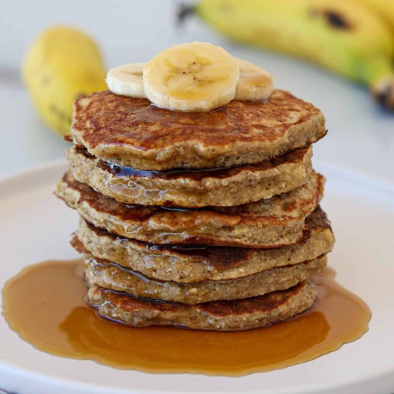 Banana Oat Pancakes