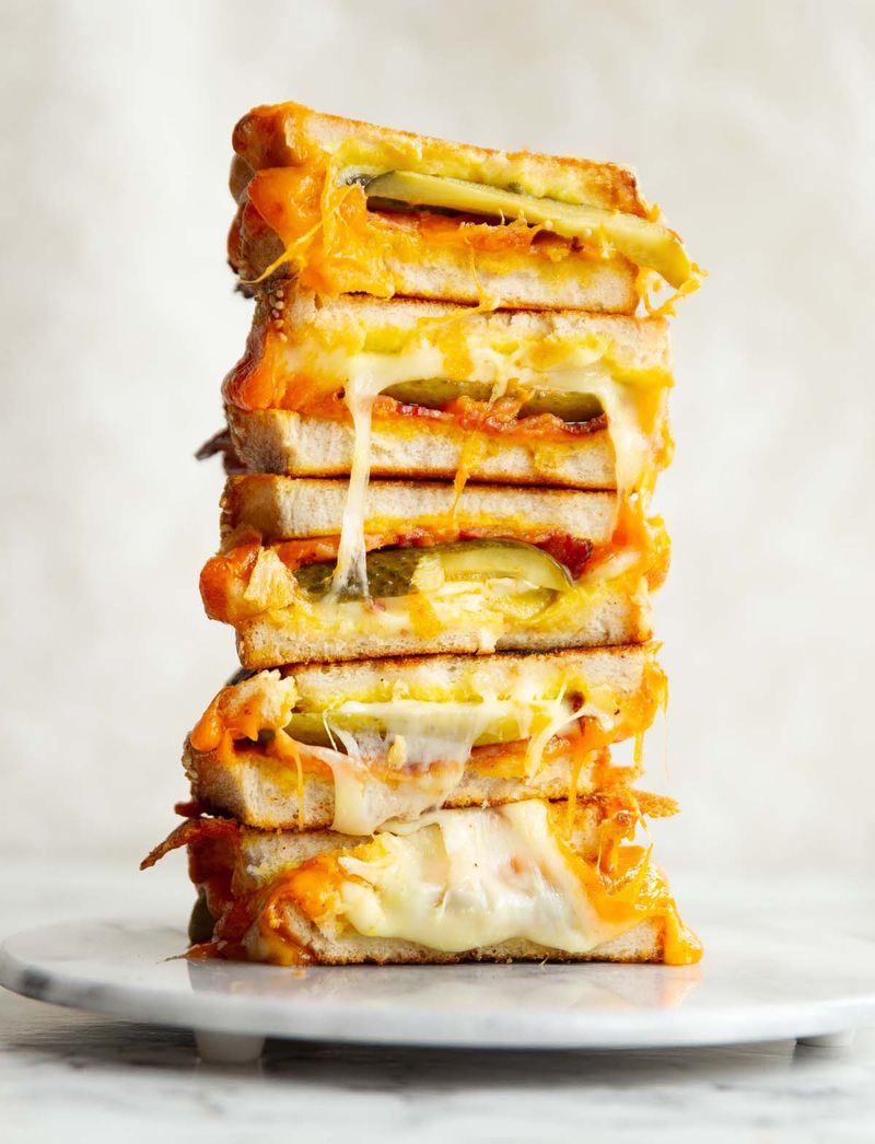 Create a Pickle Grilled Cheese Sandwich